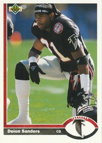 #154 Deion Sanders - Atlanta Falcons - 1991 Upper Deck Football