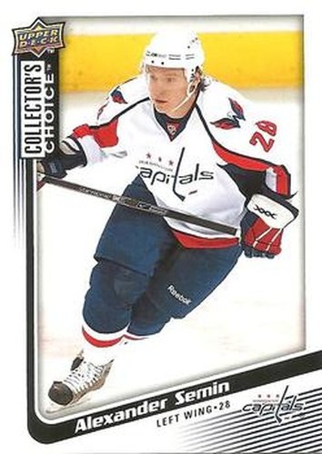 #155 Alexander Semin - Washington Capitals - 2009-10 Collector's Choice Hockey