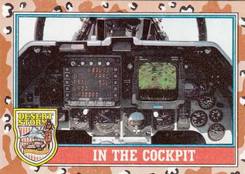#155 In the Cockpit - 1991 Topps Desert Storm