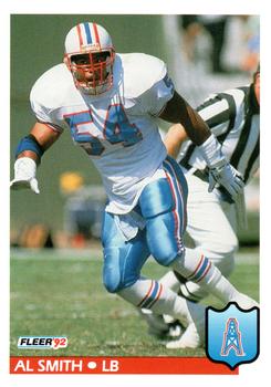 155 Al Smith - Houston Oilers - 1992 Fleer Football – Isolated Cards