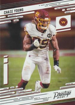 #155 Chase Young - Washington Football Team - 2021 Panini Prestige Football