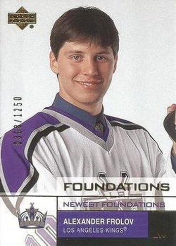 #155 Alexander Frolov - Los Angeles Kings - 2002-03 Upper Deck Foundations Hockey