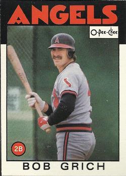 #155 Bob Grich - California Angels - 1986 O-Pee-Chee Baseball