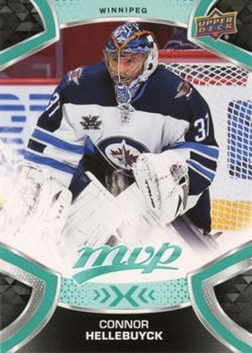 #155 Connor Hellebuyck - Winnipeg Jets - 2021-22 Upper Deck MVP Hockey