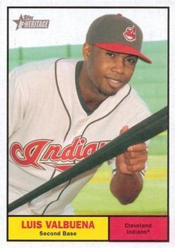 #155 Luis Valbuena - Cleveland Indians - 2010 Topps Heritage Baseball