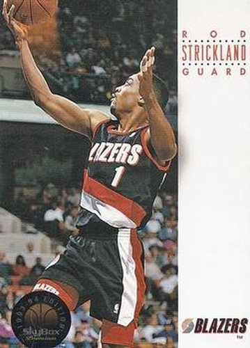 #155 Rod Strickland - Portland Trail Blazers - 1993-94 SkyBox Premium Basketball