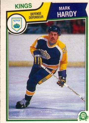 #155 Mark Hardy - Los Angeles Kings - 1983-84 O-Pee-Chee Hockey
