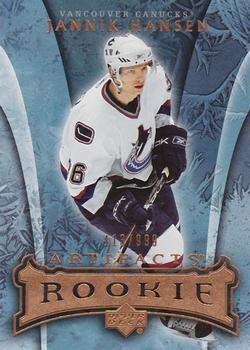 #155 Jannik Hansen - Vancouver Canucks - 2007-08 Upper Deck Artifacts Hockey
