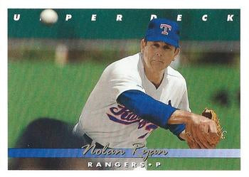 #155 Nolan Ryan - Texas Rangers - 1993 Upper Deck Baseball