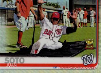#155b Juan Soto - Washington Nationals - 2019 Topps Chrome Baseball