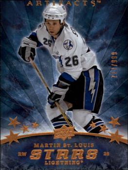 #156 Martin St. Louis - Tampa Bay Lightning - 2008-09 Upper Deck Artifacts Hockey