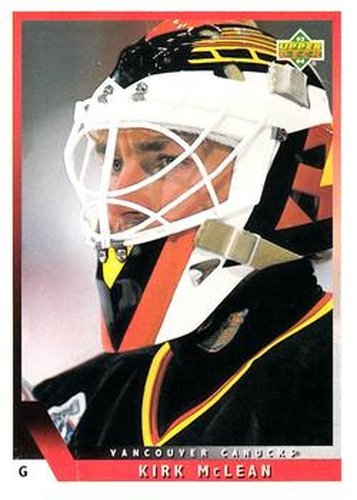 #156 Kirk McLean - Vancouver Canucks - 1993-94 Upper Deck Hockey