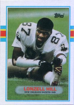 #156 Lonzell Hill - New Orleans Saints - 1989 Topps Football
