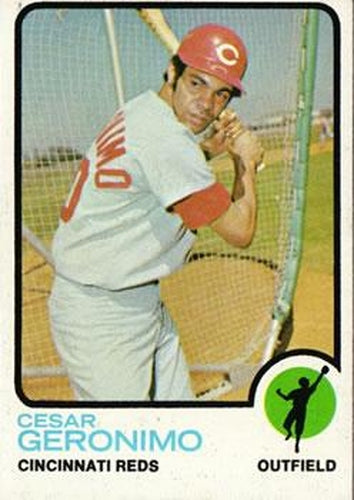 #156 Cesar Geronimo - Cincinnati Reds - 1973 Topps Baseball