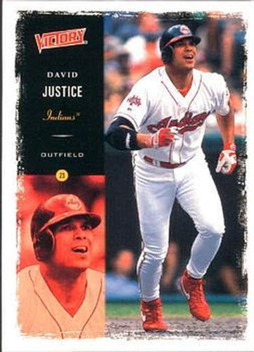 #156 David Justice - Cleveland Indians - 2000 Upper Deck Victory Baseball