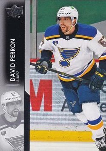 #156 David Perron - St. Louis Blues - 2021-22 Upper Deck Hockey