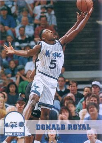 #156 Donald Royal - Orlando Magic - 1993-94 Hoops Basketball