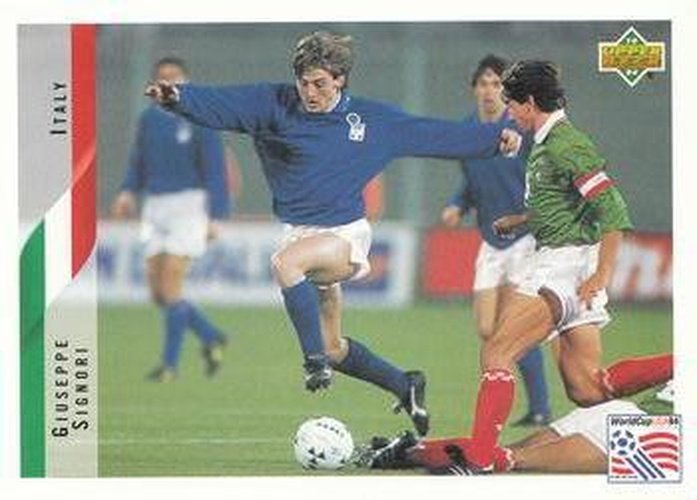 #156 Giuseppe Signori - Italy - 1994 Upper Deck World Cup Contenders English/Spanish Soccer