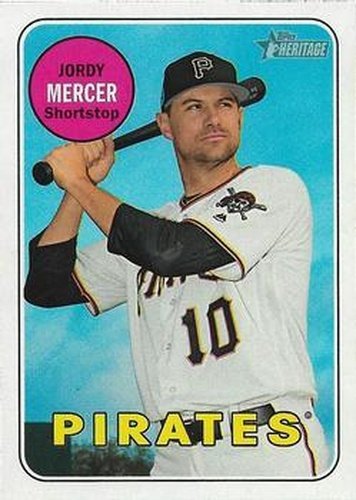 #156 Jordy Mercer - Pittsburgh Pirates - 2018 Topps Heritage Baseball