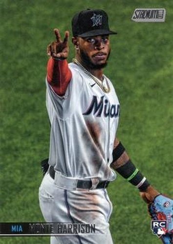 #156 Monte Harrison - Miami Marlins - 2021 Stadium Club Baseball