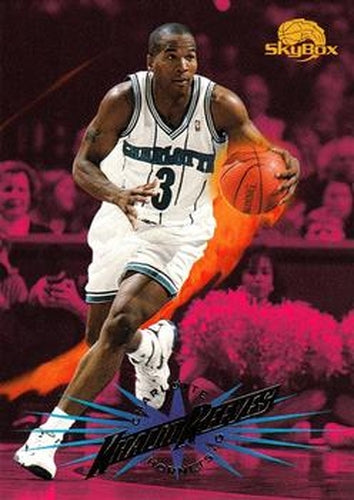 #156 Khalid Reeves - Charlotte Hornets - 1995-96 SkyBox Premium Basketball