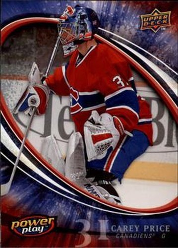 #156 Carey Price - Montreal Canadiens - 2008-09 Upper Deck Power Play Box Set Hockey
