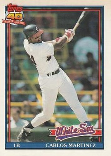 #156 Carlos Martinez - Chicago White Sox - 1991 O-Pee-Chee Baseball