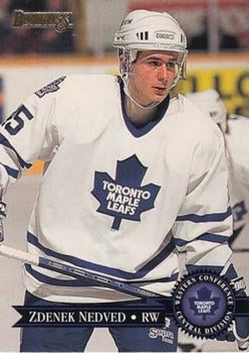 #157 Zdenek Nedved - Toronto Maple Leafs - 1995-96 Donruss Hockey