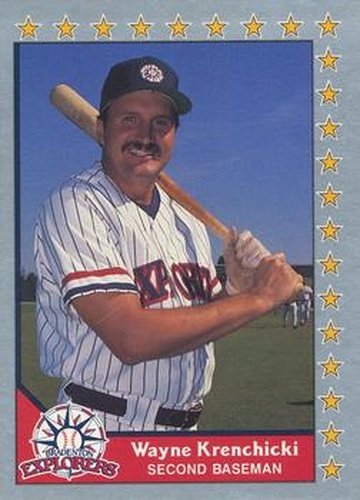 #157 Wayne Krenchicki - Bradenton Explorers - 1990 Pacific Senior League Baseball