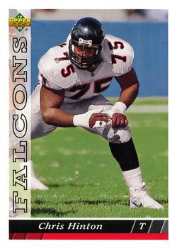 #157 Chris Hinton - Atlanta Falcons - 1993 Upper Deck Football