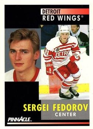 #157 Sergei Fedorov - Detroit Red Wings - 1991-92 Pinnacle Hockey