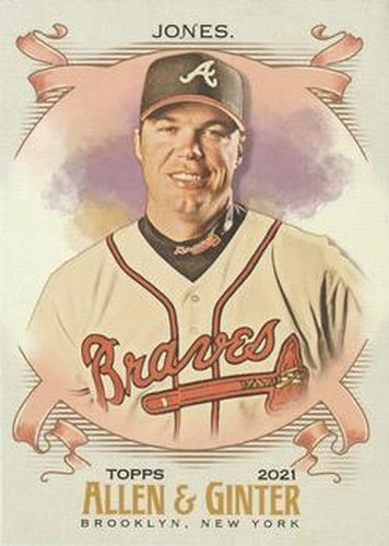 #157 Chipper Jones - Atlanta Braves - 2021 Topps Allen & Ginter Baseball