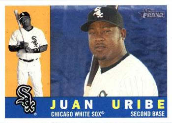 157 Juan Uribe - Chicago White Sox - 2009 Topps Heritage Baseball –  Isolated Cards