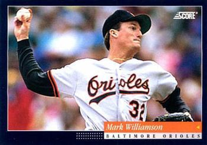 #157 Mark Williamson - Baltimore Orioles -1994 Score Baseball