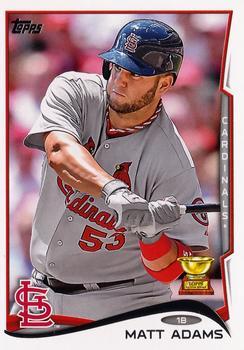 #157 Matt Adams - St. Louis Cardinals - 2014 Topps Baseball