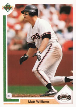 #157 Matt Williams - San Francisco Giants - 1991 Upper Deck Baseball
