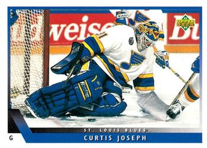 #157 Curtis Joseph - St. Louis Blues - 1993-94 Upper Deck Hockey