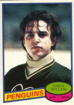 #158 Greg Millen - Pittsburgh Penguins - 1980-81 O-Pee-Chee Hockey