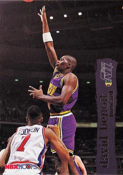 #158 David Benoit - Utah Jazz - 1995-96 Hoops Basketball