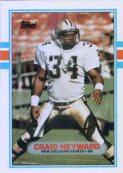#158 Craig Heyward - New Orleans Saints - 1989 Topps Football