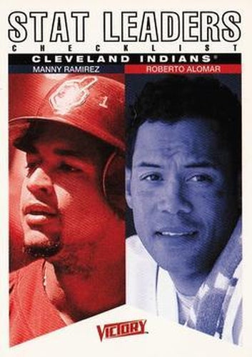 #158 Manny Ramirez / Roberto Alomar - Cleveland Indians - 2000 Upper Deck Victory Baseball