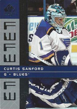 #158 Curtis Sanford - St. Louis Blues - 2002-03 SP Authentic Hockey
