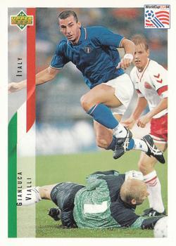 #158 Gianluca Vialli - Italy - 1994 Upper Deck World Cup Contenders English/Spanish Soccer