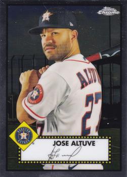 #158 Jose Altuve - Houston Astros - 2021 Topps Chrome Platinum Anniversary Baseball