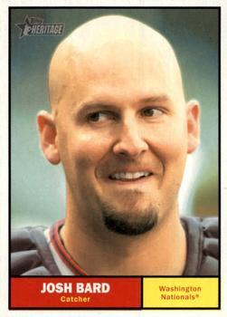 #158 Josh Bard - Washington Nationals - 2010 Topps Heritage Baseball
