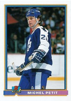 #158 Michel Petit - Toronto Maple Leafs - 1991-92 Bowman Hockey