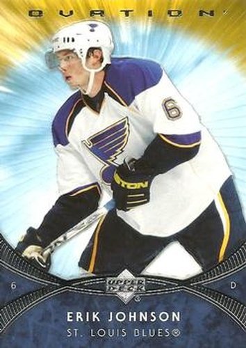 #158 Erik Johnson - Erik Johnson - 2007-08 Upper Deck Ovation Hockey