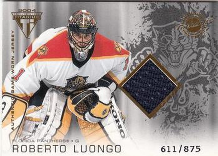 #158 Roberto Luongo - Florida Panthers - 2003-04 Pacific Private Stock Titanium Hockey