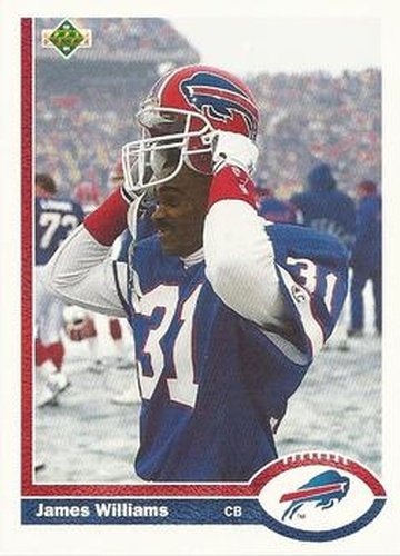 #158 James Williams - Buffalo Bills - 1991 Upper Deck Football