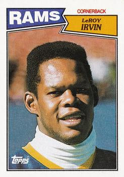 #158 LeRoy Irvin - Los Angeles Rams - 1987 Topps Football